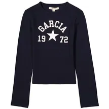 garcia de la cruz Garcia Mädchen Langarmshirt, Größe:164/170, Farbe:Liberty Blue - 164-170
