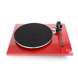 Rega Planar 3 ohne Tonabnehmer Rot Hochglanz