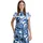 Betty & Co Hemdbluse mit Print Blau/Weiß 42