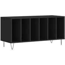 vidaXL Plattenschrank 100 x 38 x 48 cm Schwarz