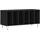 vidaXL Plattenschrank 100 x 38 x 48 cm Schwarz