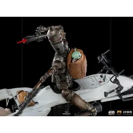 Iron Studios The Mandalorian - IG-11 and The Child Deluxe Statue 1/10 - Schwarz