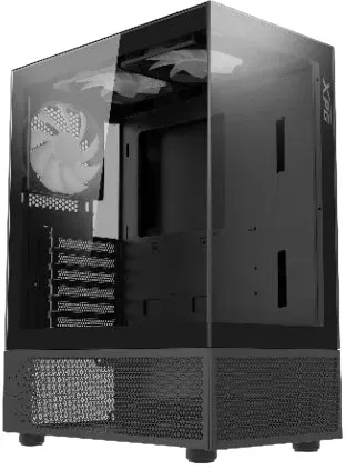 XPG INVADER X MINI KOMPAKTES MID-TOWER-GEHÄUSE Schwarz, Midi Tower, PC, Schwarz,