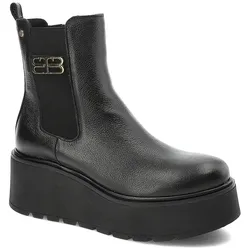 Schwarze Stiefeletten Armodo Reißverschluss-Schuhe, 40