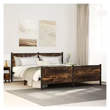 vidaXL Metallbett 180 x 200 cm Braun