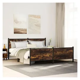 vidaXL Metallbett 180 x 200 cm Braun