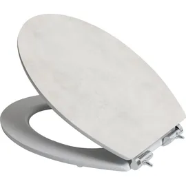 Primaster WC-Sitz mit Absenkautomatik Betonoptik Grau