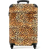 NoBoringSuitcases.com NoBoringSuitcases.com® Handgepäck Hartschalenkoffer mit TSA Schloss, Trolley, Reisekoffer, Carry on, Rollkoffer, Klein oder Mittelgroß Orange