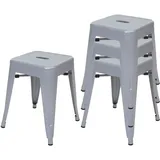 MCW Hocker A73 39 x 46 x 39 cm Grau