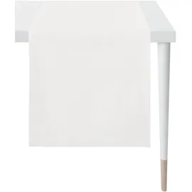 APELT Tischläufer Basic 4362 45x135 cm | weiß - weiß