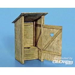Holz-Toilette (Plumpsklo) Modell von Plus Model 1:35