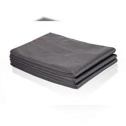 Muxel Carbon Tuch Set 3-tlgGlaspoliertuch Fenstertuch Mikrofasertuch Carbontuch für gründliche und streifen- fusselfreie Hochglanz-Reinigung