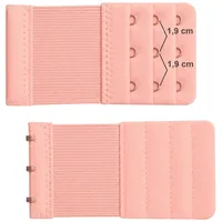U.W. BH Verlängerung 6-13 cm Erweiterung 3 Haken 3 Reihen Verschluss Gummi (Mittleres Rosa) - 5,5 cm breit, 9,5 cm lang