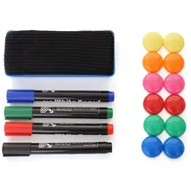 MCW Whiteboard Zubehör MCW-C93, Memoboard-Set Magnet Boardmarker Schwamm