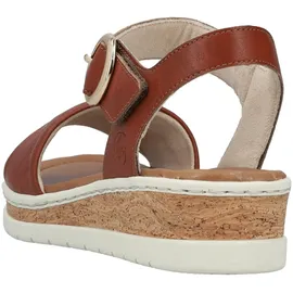 Rieker Keilsandalette Damen Cognac 43