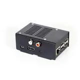 HiFiBerry Stahl Gehäuse für HiFiBerry DAC+ RCA und Raspberry Pi 3, 2 Modell B/B+ - schwarz