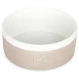 Rudelkönig Keramiknapf 900ml - Rutschfester Hundenapf beige 1x