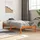 vidaXL Massivholzbett 90 x 200 cm Wachsbraun