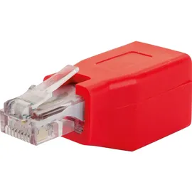 Schwaiger RJ45 Netzwerk Adapter CAT 6 1x RJ45-Buchse - 1x RJ45-Stecker Rot