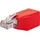 Schwaiger RJ45 Netzwerk Adapter CAT 6 1x RJ45-Buchse - 1x RJ45-Stecker Rot