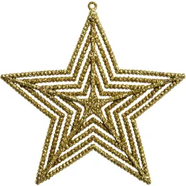 Trendline Stern zum Hängen 2er-Set 12,5cm Weihnachtsstern Weihnachtsdeko Stern