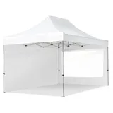 TOOLPORT Faltpavillon 3 x 4,5 m inkl. 2 Seitenteile Weiß