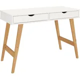 Idimex Schreibtisch Milo Eiche / Weiß