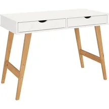 Idimex Schreibtisch Milo Eiche / Weiß