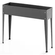 POWERTEC Garden Metall-Hochbeet 60 x 27 x 45 cm Anthrazit