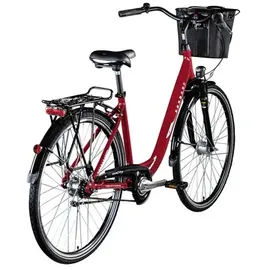 Zündapp Z700 28 Zoll RH 46 cm Damen rot inkl. Korb