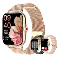 Smartwatch für Damen mit Telefonfunktion,Fitnessuhr für Android iOS Nachrichtenerinnerung Fitness Tracker 1.69" HD Touchscreen Sport Uhr mit Schl...