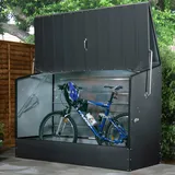 Tepro Fahrradbox anthrazit, BxTxH: 196x89x133 cm, für bis zu 3 Fahrräder