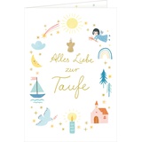 Coppenrath Verlag Grußkarte - Alles Liebe zur Taufe