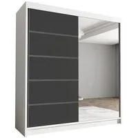 Silape Schwebetürenschrank Harry III 180 cm mit Spiegel -
