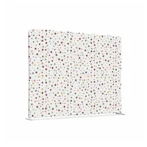 Showdown Displays Showdown Raumteiler Basic - 150-150 Doppel Punkte - Farbe Erde - Silberner Rahmen