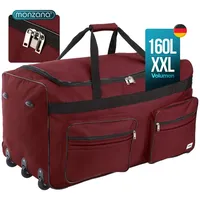 monzana Reisetasche mit Rollen Polyester, weinrot, 160 Liter, 85cm