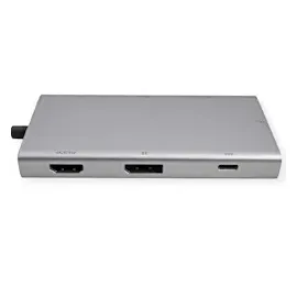 Value USB-C Dock HDMI+DP+GbE+ 2xA+ 1xC+ PD 4K60 - Digital/Daten - Digital/Display/Vide (USB-C, Dockingstation, HDMI+DP 3x USB 3.2Gen1 (1x C 2x A), 1x 1x RJ45