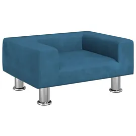 vidaXL Kindersofa vidaXL 50 x 40 x 26,5 cm Kiefer blau