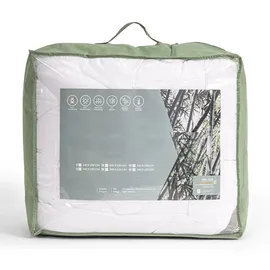 nyvi Bettdecke DreamScience Bamboo 240x200 cm 2er Set - Steppdecke mit Bambusfasern - Hautsympathisch, Atmungsaktiv, Kühlend - Bambus Decke ideal ... - Weiß