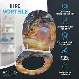 Sanilo Wave Absenkautomatik Bunt