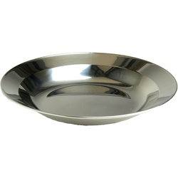 Mil-Tec Edelstahl, Teller tief - Silber - 22 cm