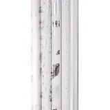 Clairefontaine 211825C - Rolle Geschenkpapier Premium, 2m x 70cm, 80g, 1 Rolle, sortierte Motiven Weiß/Silber