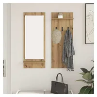 vidaXL Garderoben-Set 70 x 10 x 90 cm Eiche