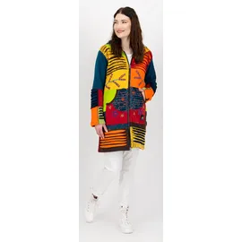 DEPROC activ Patchwork NUNAVUT LONG Fleecejacke Bunt L