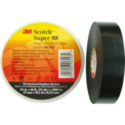 3M Deutschland PVC Elektro-Isolierband 19mm x6m sw ScotchSuper88 19x6