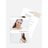 Geburtstagseinladung selbst gestalten mit Spruch und Fotos im Onlinedesigner bei Meine-Kartenmanufaktur.de