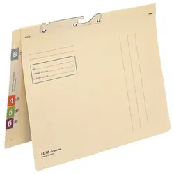 LEITZ Pendelhefter Orgacolor, kaufmännische Heftung, mit Schlauchheftung Flecofil
