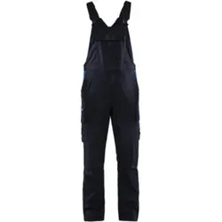 Blakläder Latzhose Industrie Stretch, marineblau / kornblau, Konfektionsgröße 48
