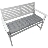 brandsseller Bankauflage 120 x 40 x 4 cm hellgrau 2 St.