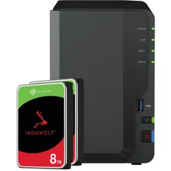 Synology DS223 16TB IronWolf NAS-Bundle NAS inkl. 2x 8TB IronWolf 3.5 Zoll SATA Festplatte